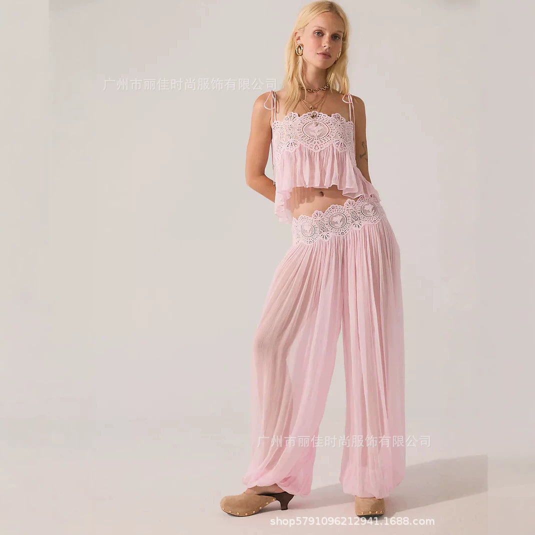 Lace Chiffon Two-piece set