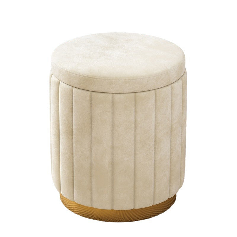 round makeup stool with storage