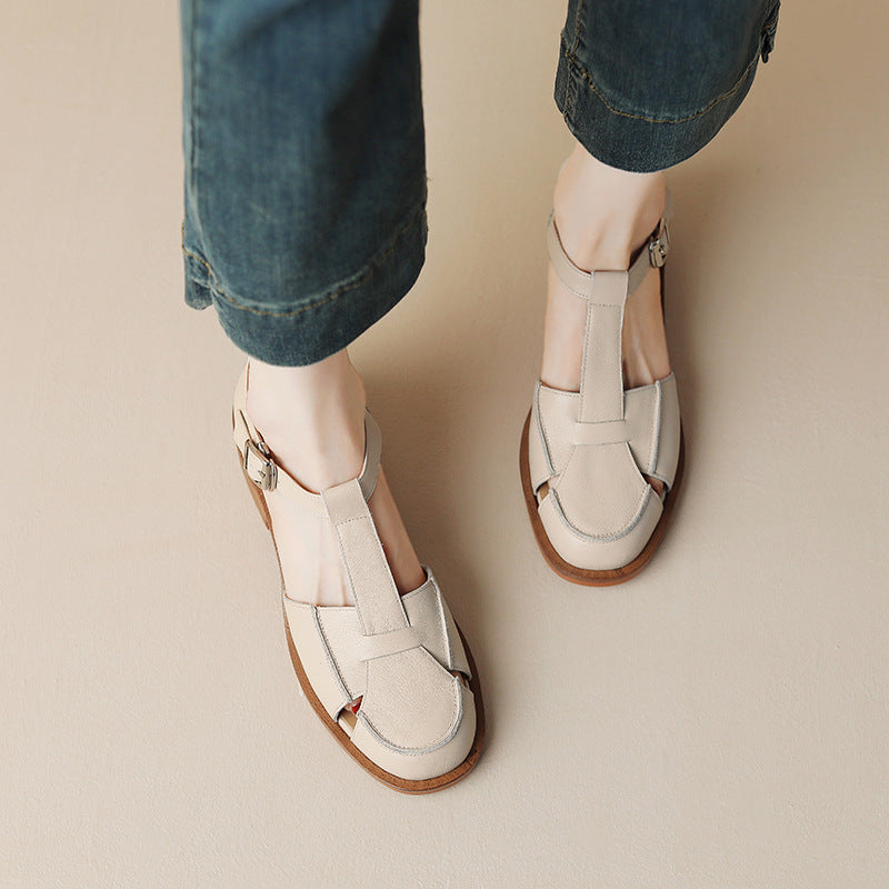 women's thick-heeled shoes