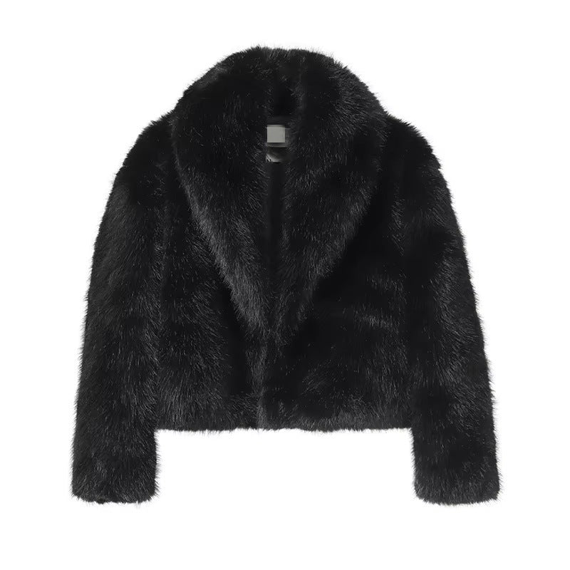 faux fur coat Short