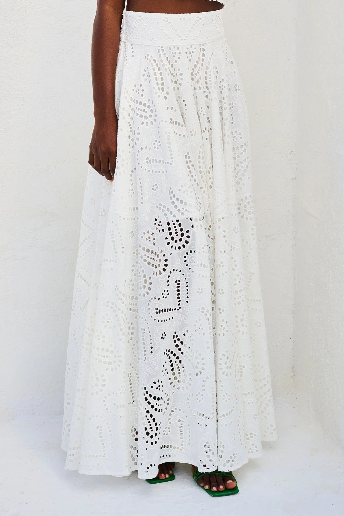 detailed eyelet two-piece set
