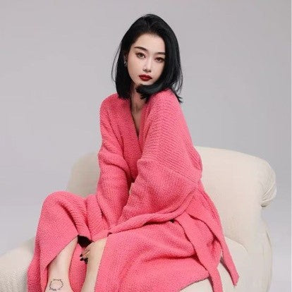 thick fleece robe