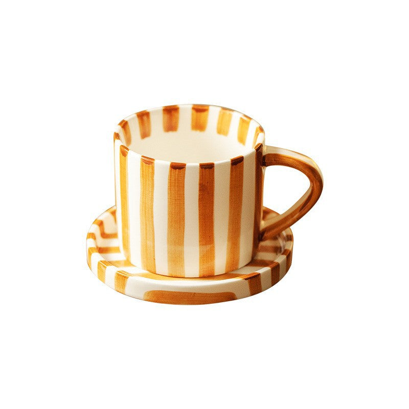 Ceramic coffee cups, plates and saucers sets
