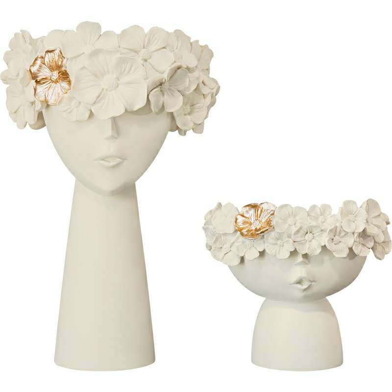 Nordic girl vase decoration