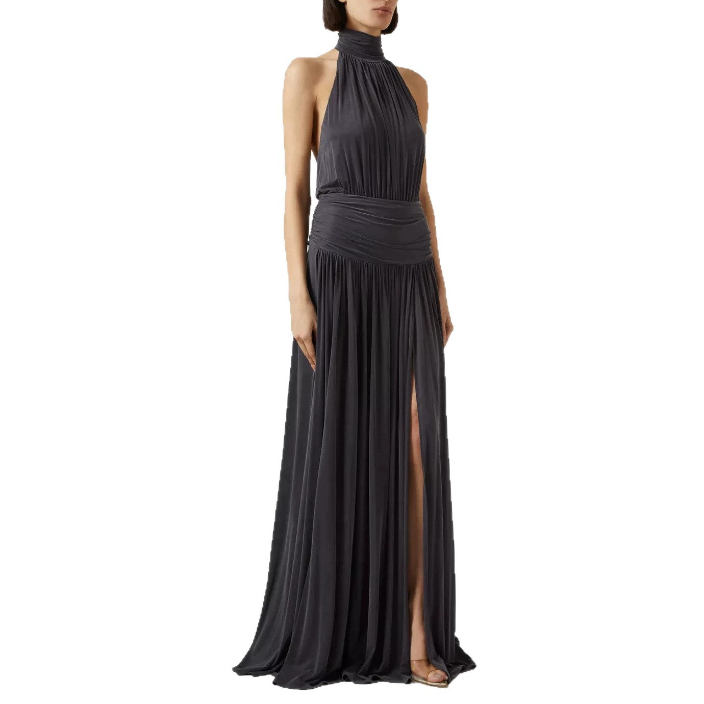 backless halter dress