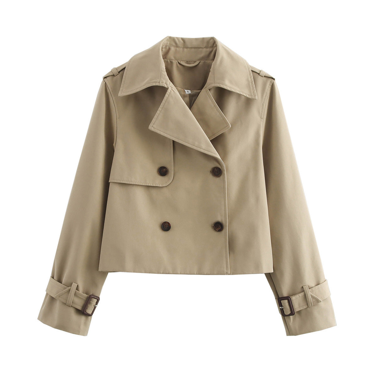casual short trench coat style jacket
