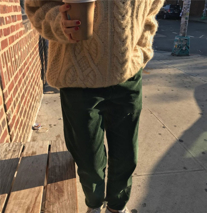 cable knit chunky sweater