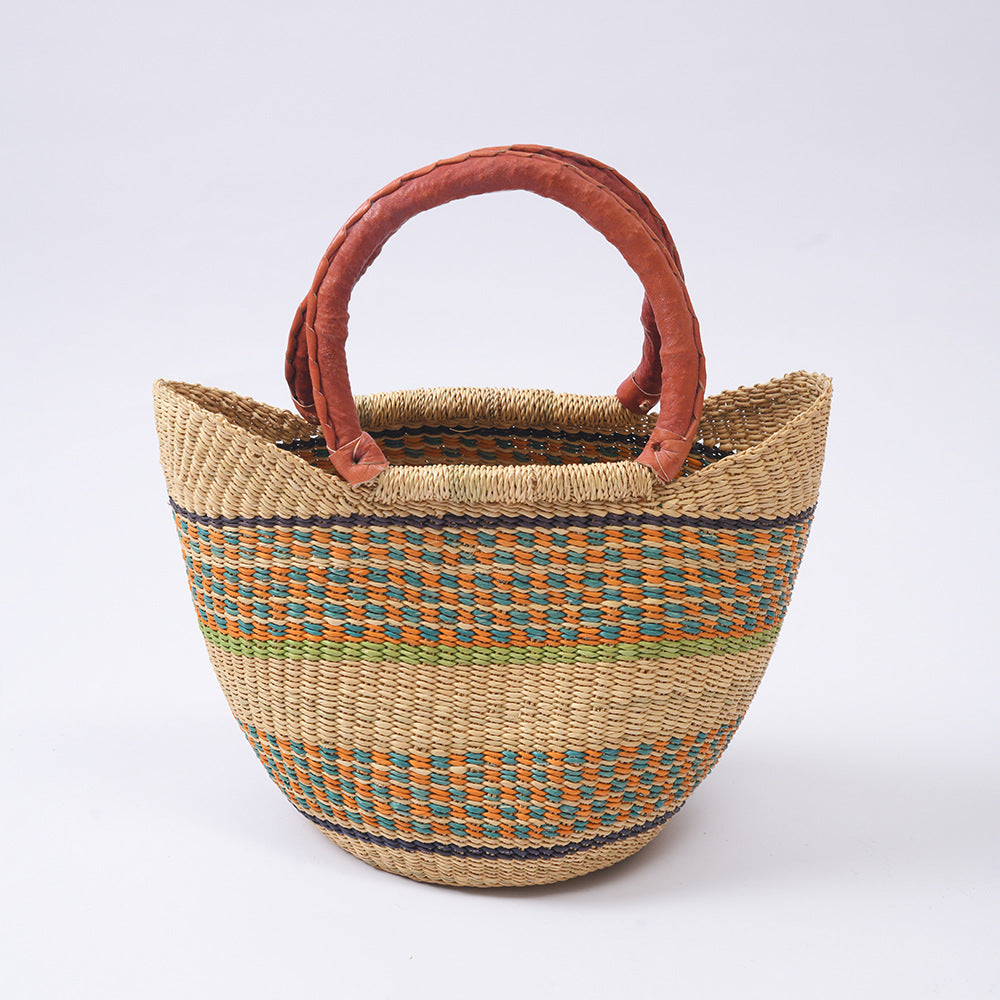 Imported Ghanaian elephant grass woven bag