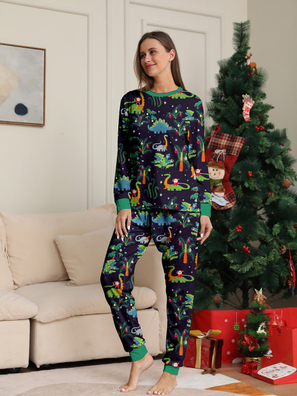 dinosaur parent-child pajamas