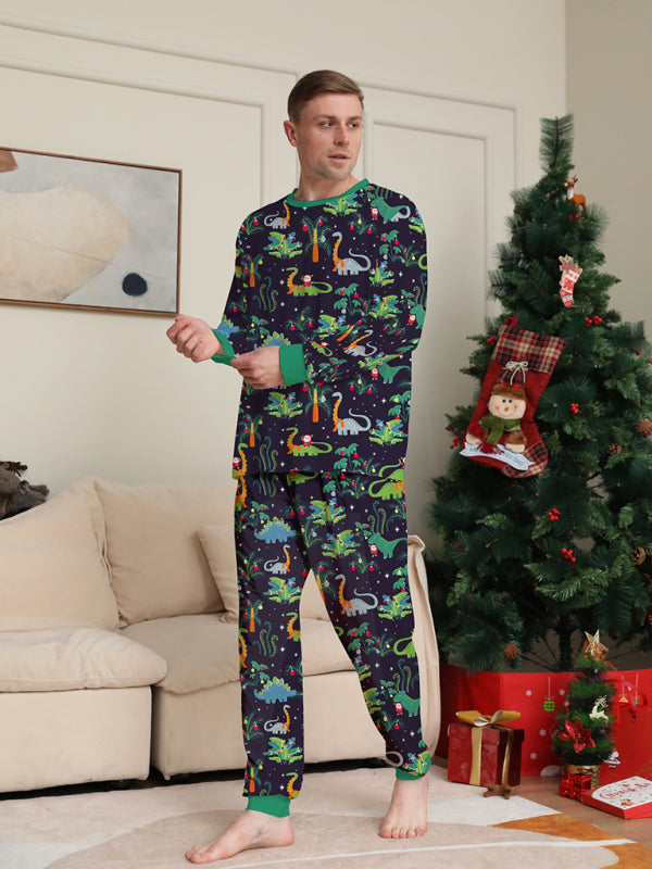 dinosaur parent-child pajamas
