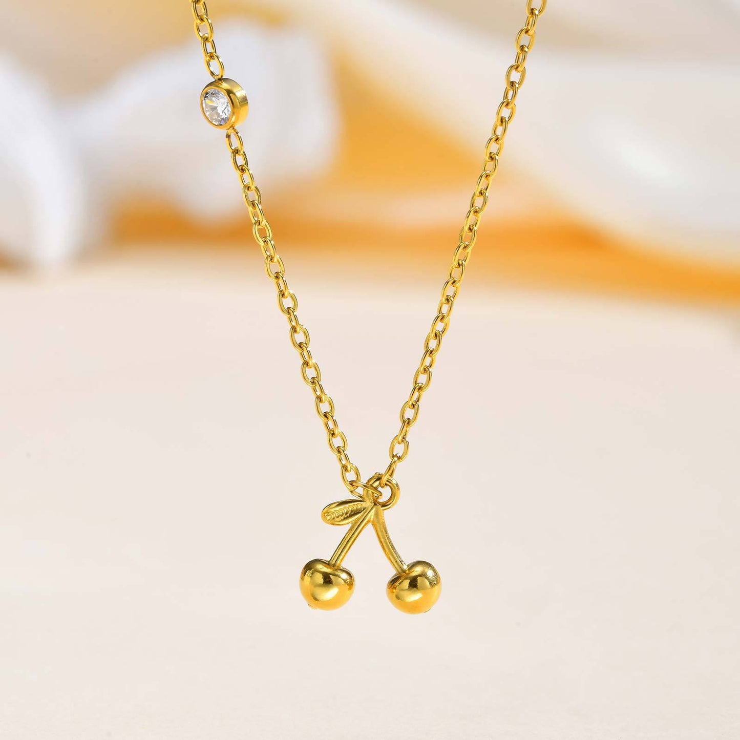 Cherry jewelry NC-2074 with 18K color plating