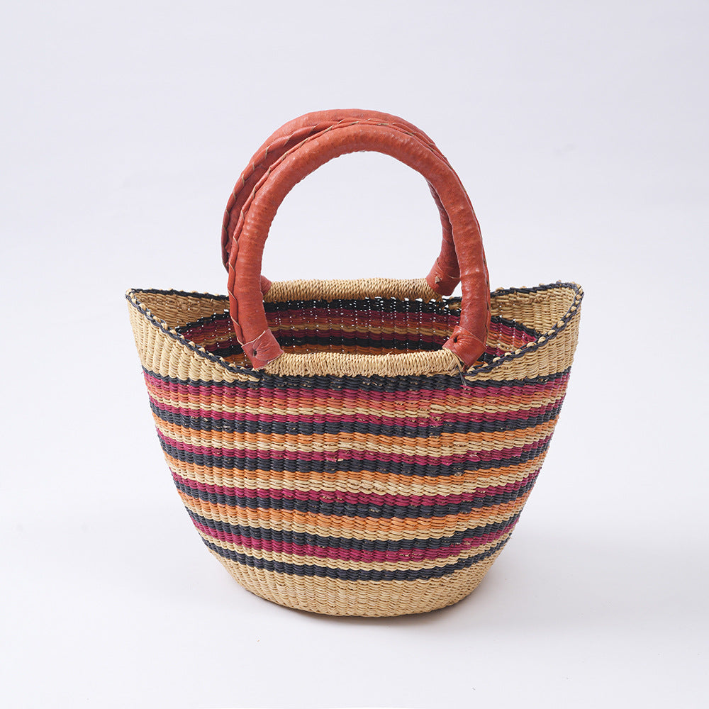 Imported Ghanaian elephant grass woven bag