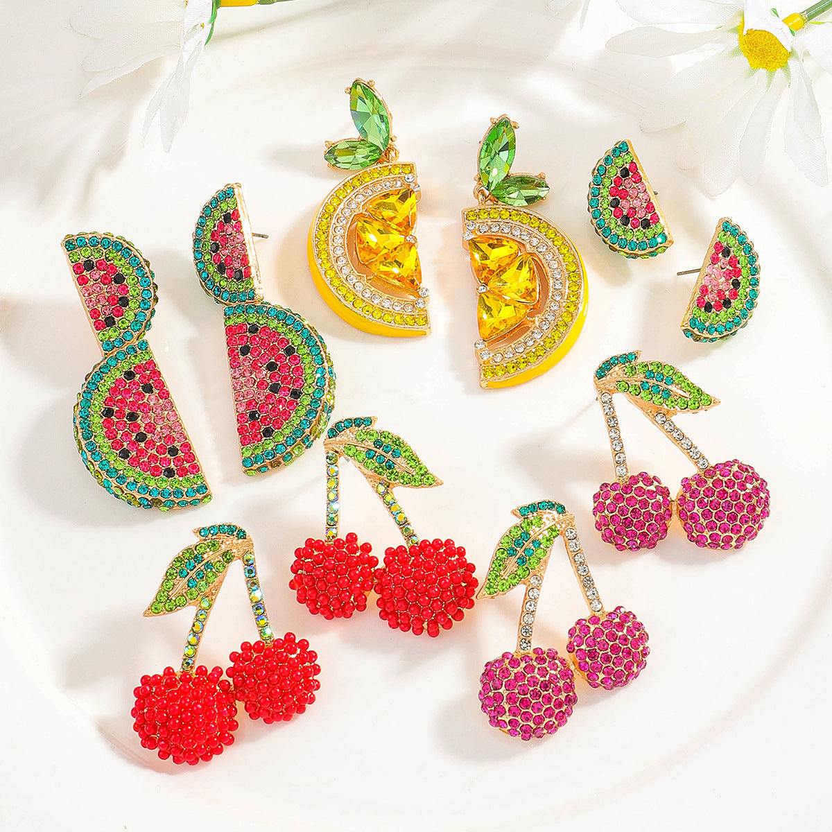 fruit earrings (multiple options)