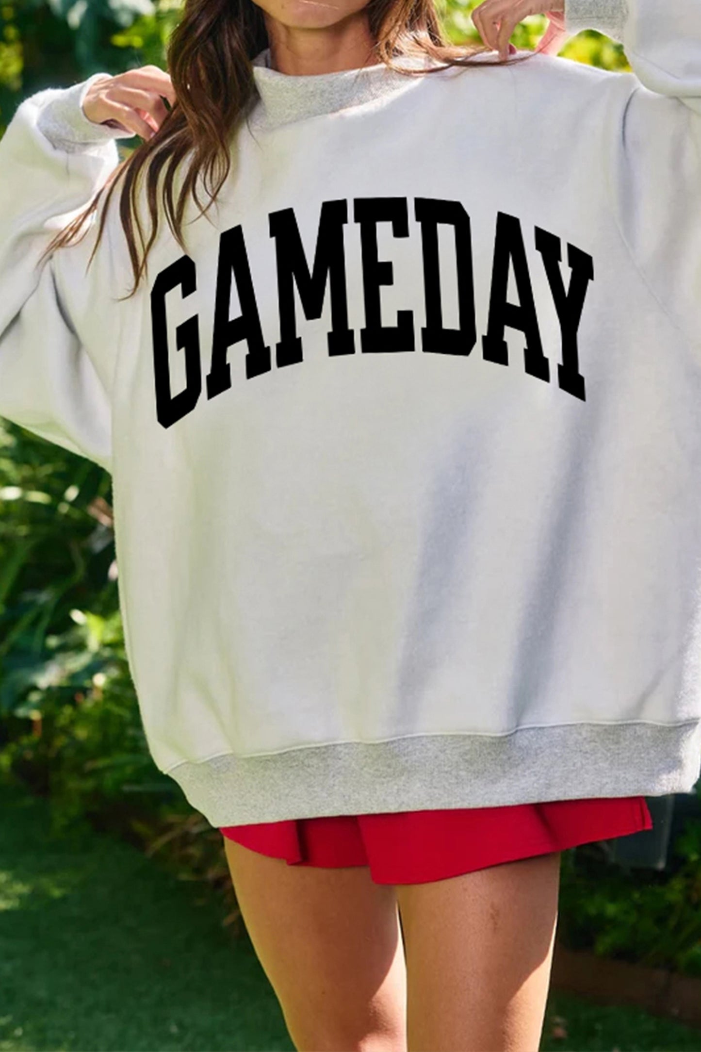 Reversible FOOTBALL GAMEDAY Double Side Printed High Neck Reversible Sweatshirt