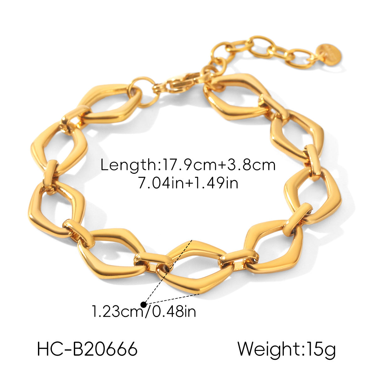 diamond-shaped bracelet