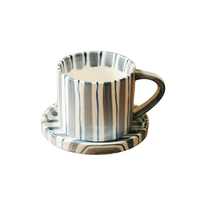 Ceramic coffee cups, plates and saucers sets
