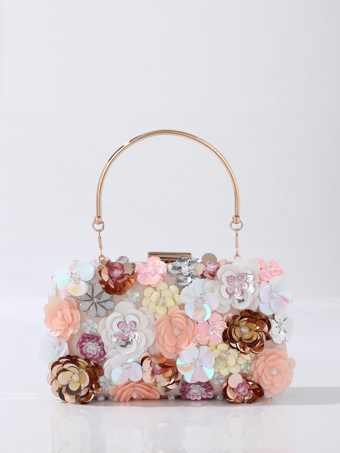 flower beaded bag