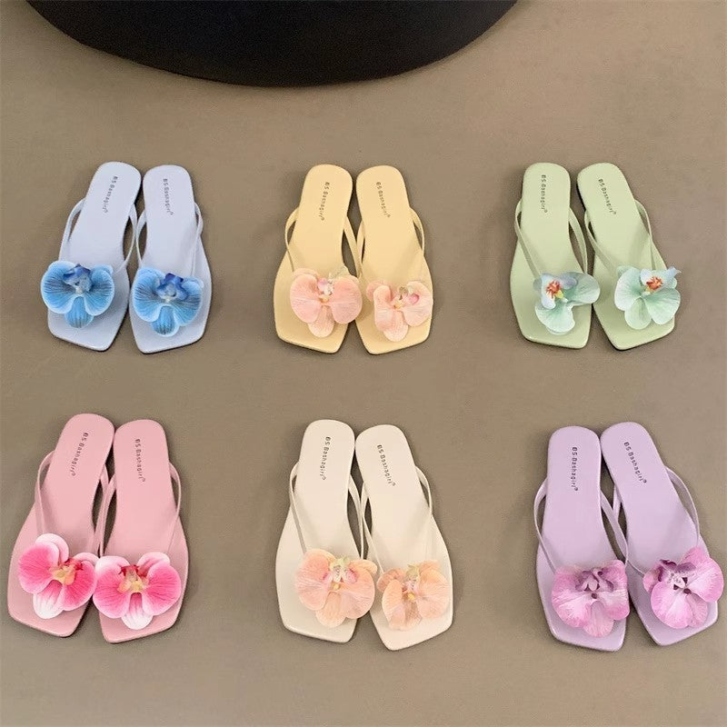 petal flip-flops