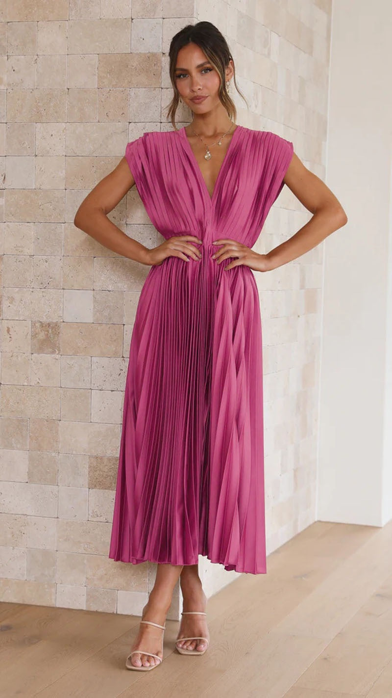 Casual loose zipper sleeveless dress