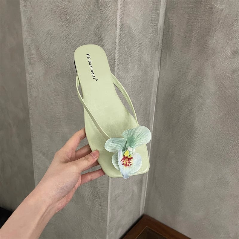 petal flip-flops