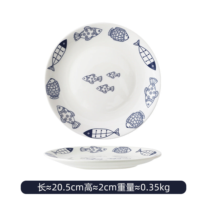 hand-painted ceramic plates