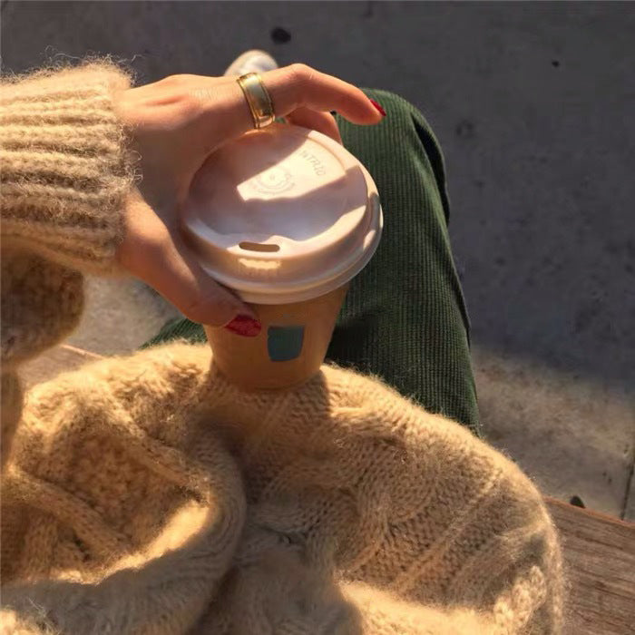 cable knit chunky sweater