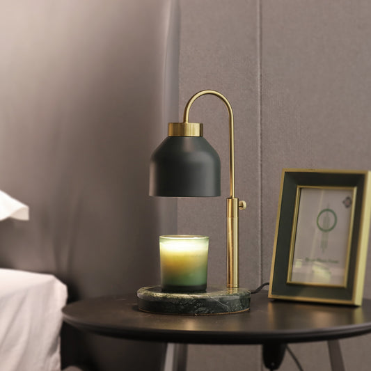 Marble melting candle lamp