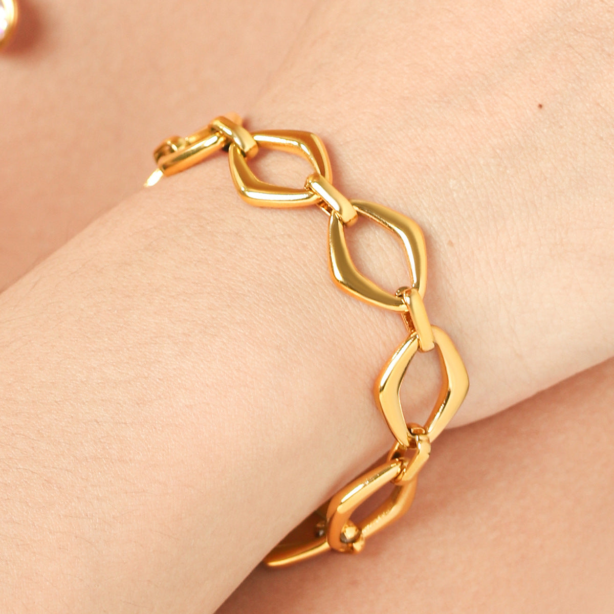 diamond-shaped bracelet