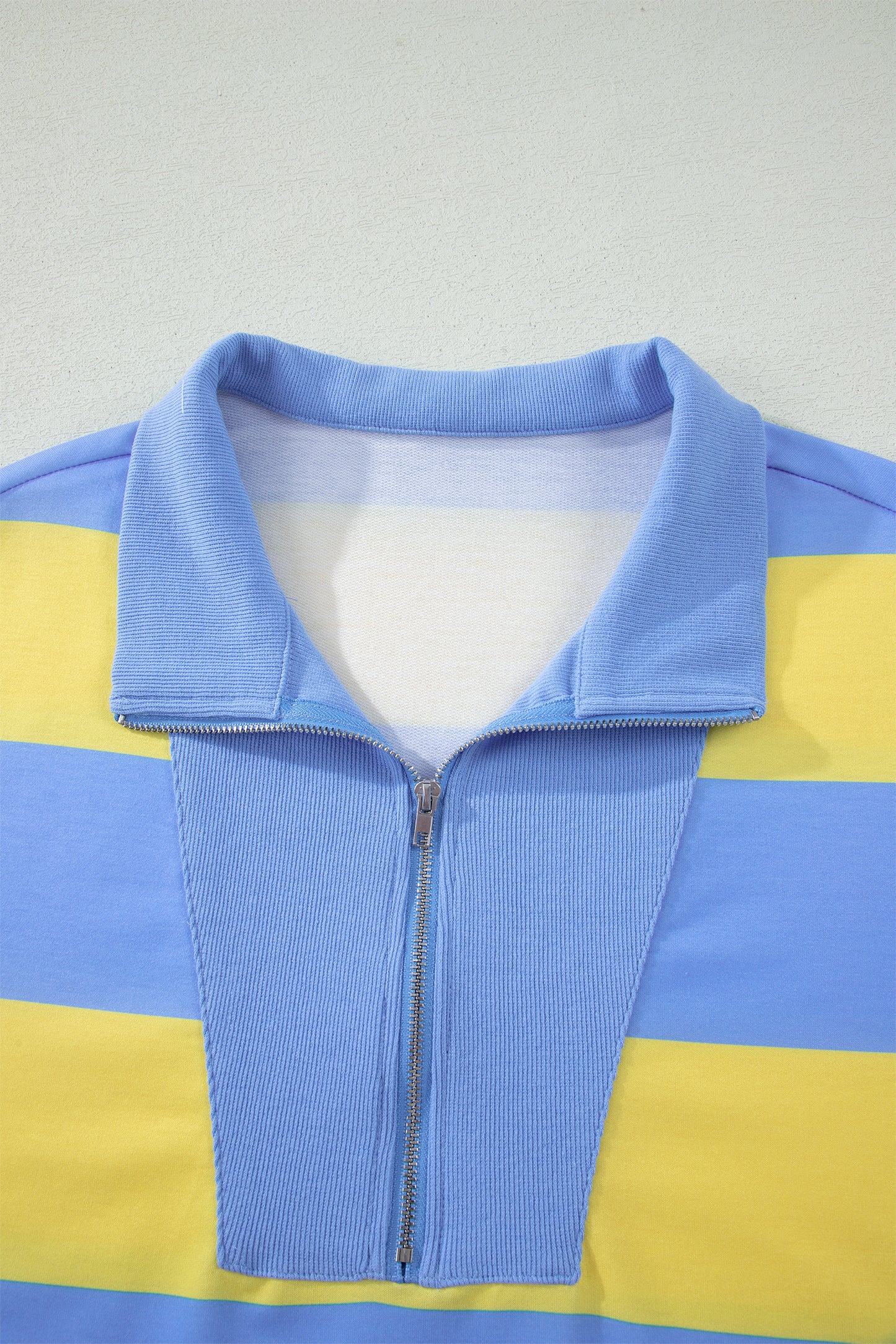 Pink Seam Detail Half Zip Tee Casual Shorts 2pcs Set