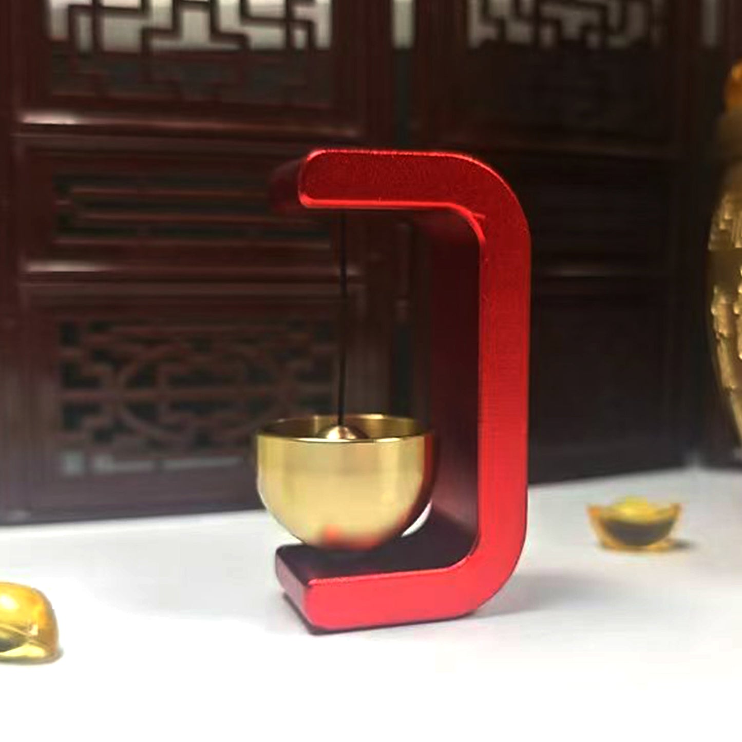 Suction doorbell wind chime