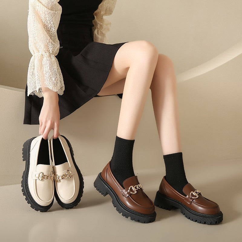 loafers with thick lug sole