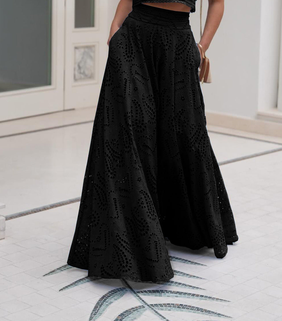 detailed eyelet two-piece set