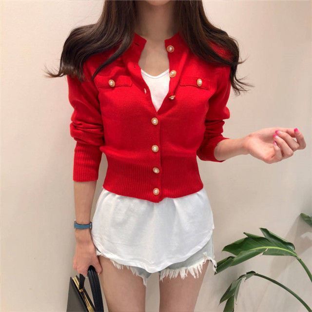 Knitted thin cardigan