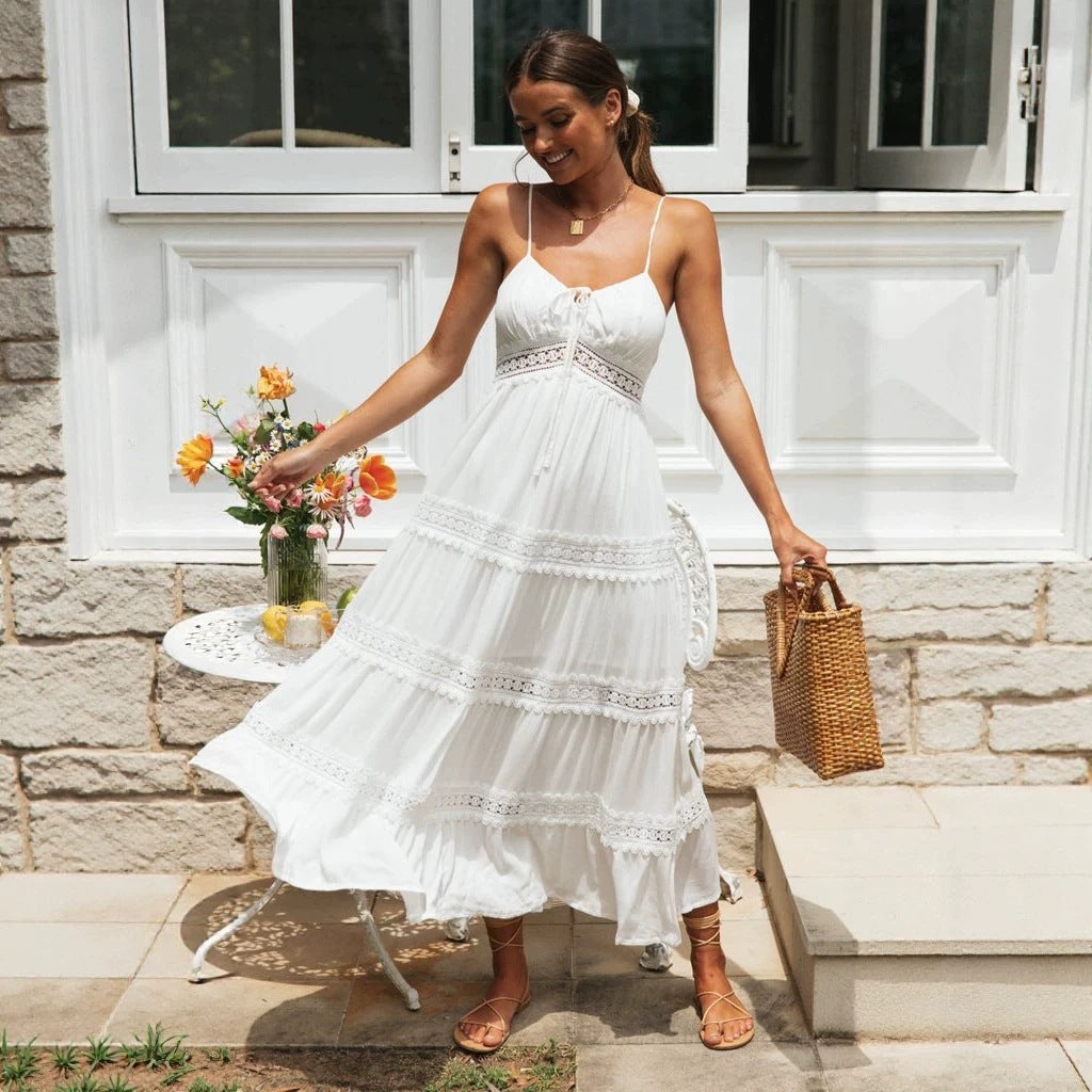Women's Bohemian-style lace dress
