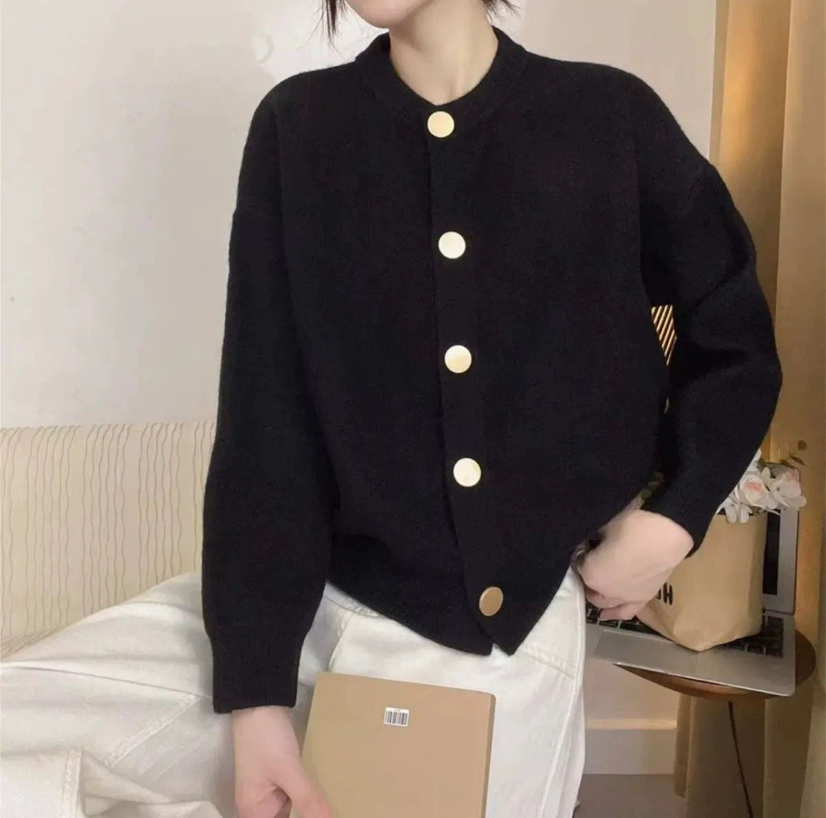 knitted cardigan