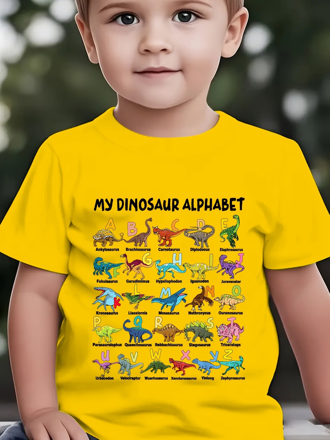 Dino Alphabet children's tshirt