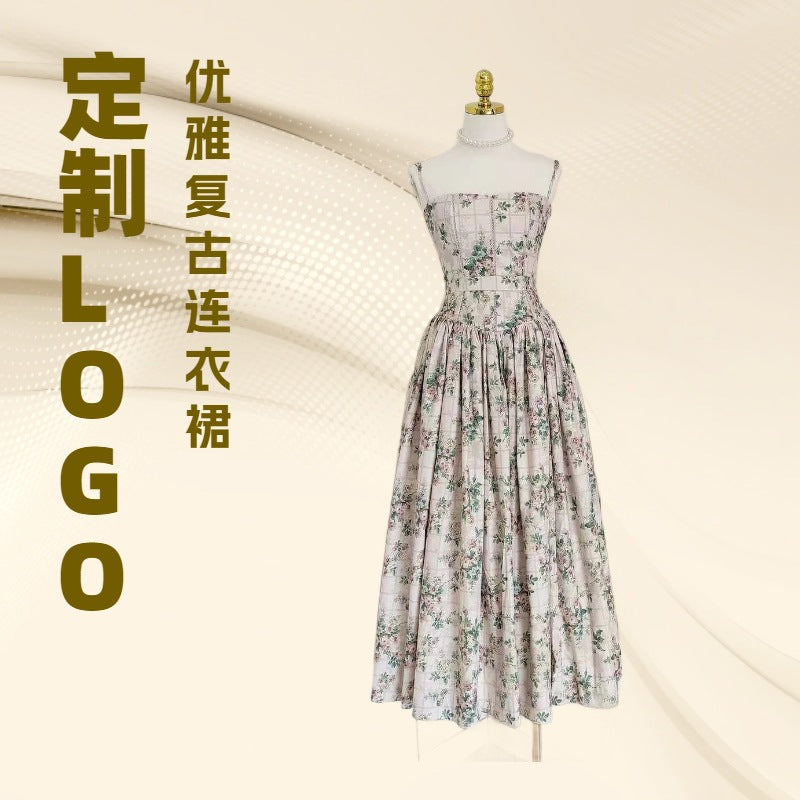 Romantic printed dress