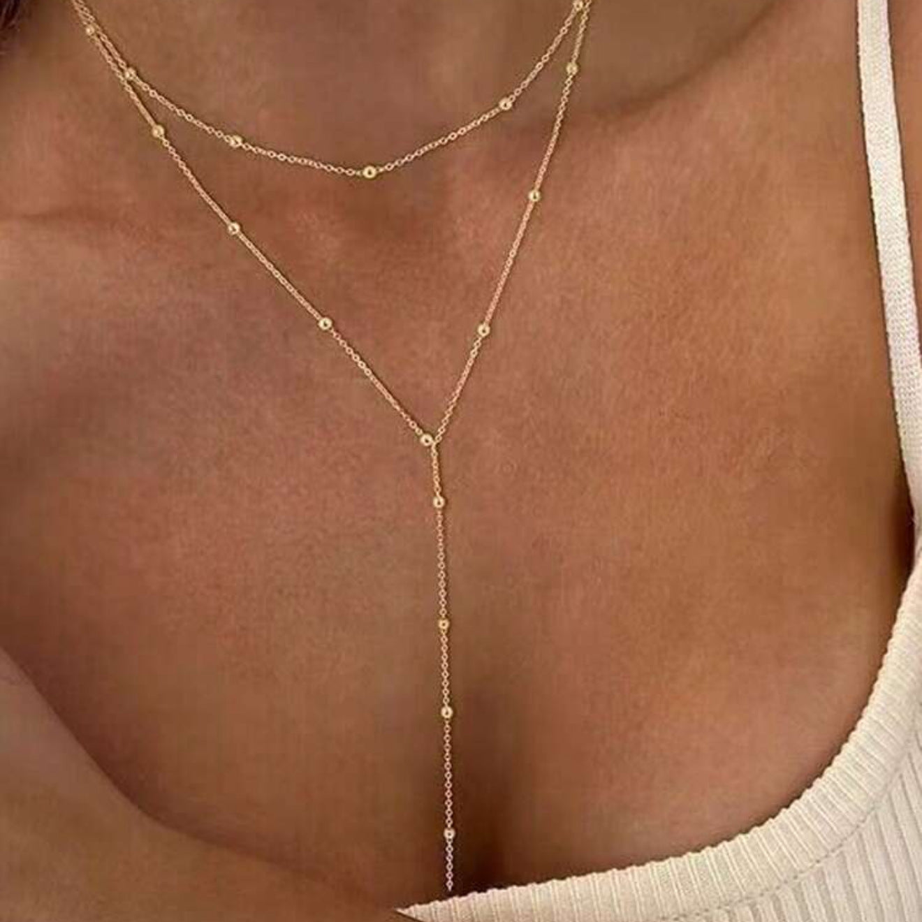 multi-layered and stackable long pendant