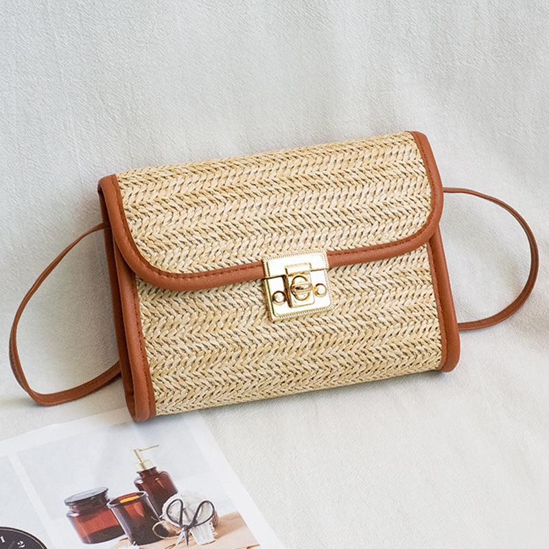 straw woven bag