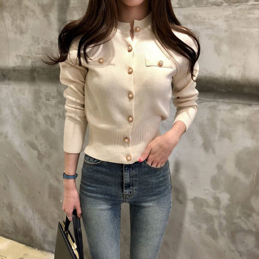 Knitted thin cardigan
