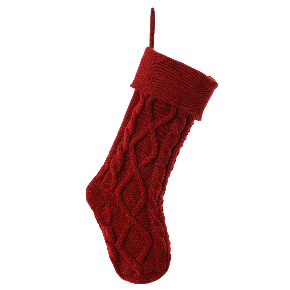 cable knit stocking,18 inches
