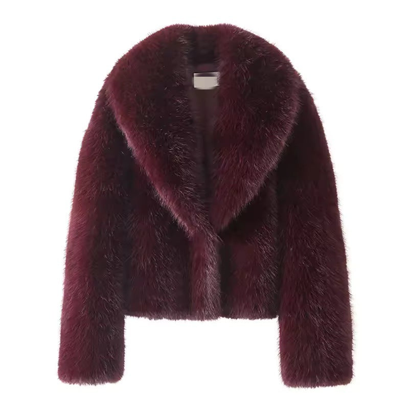 faux fur coat Short