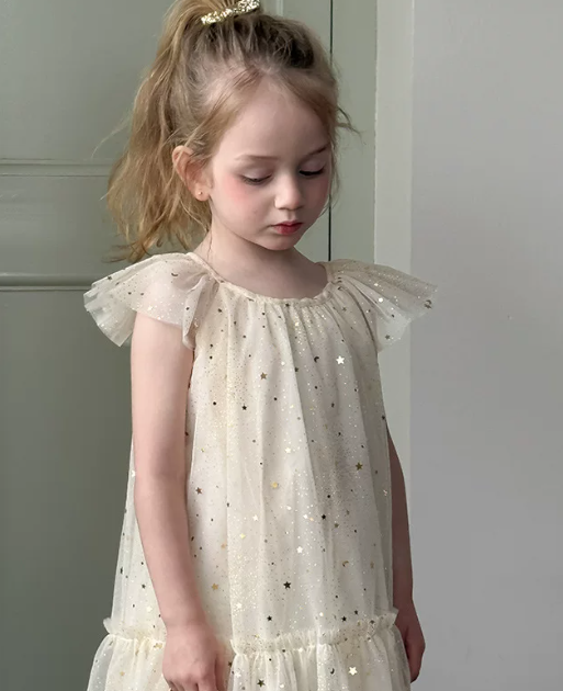Princess doll dress, sleeveless birthday dress