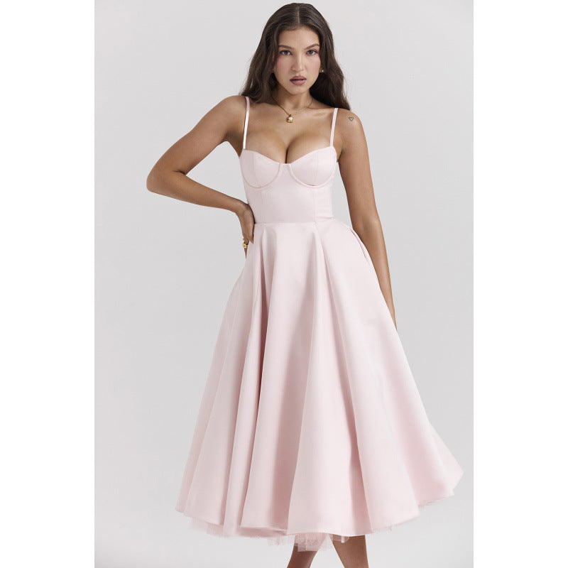 princess dress with lace hem