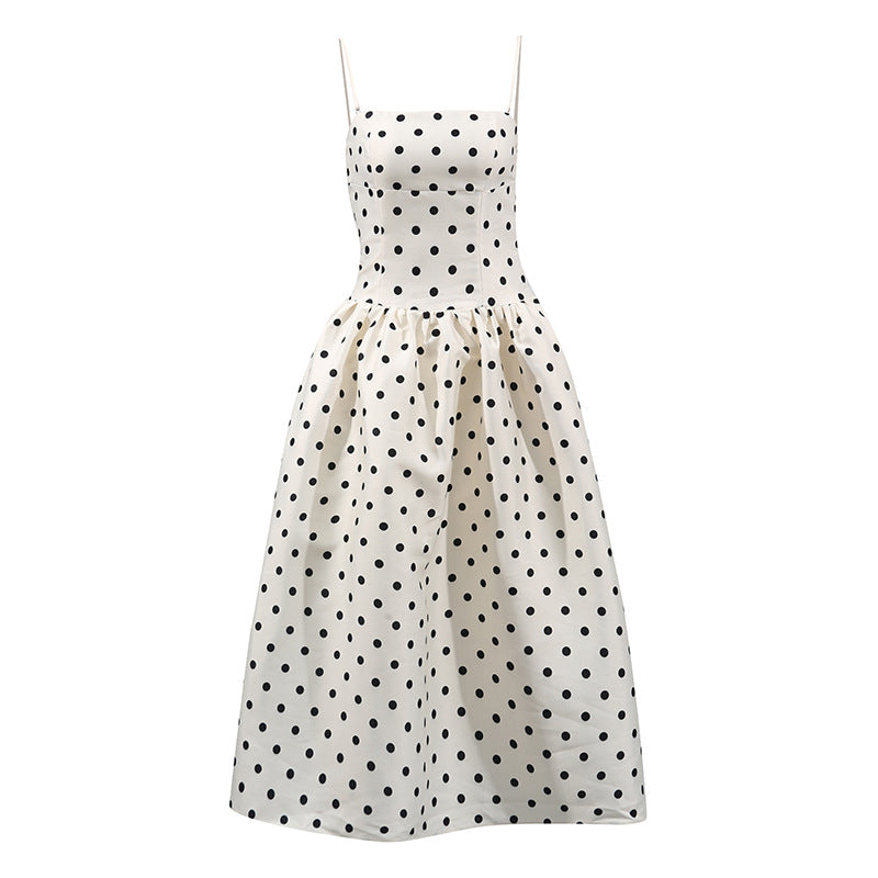 polka dot print dress