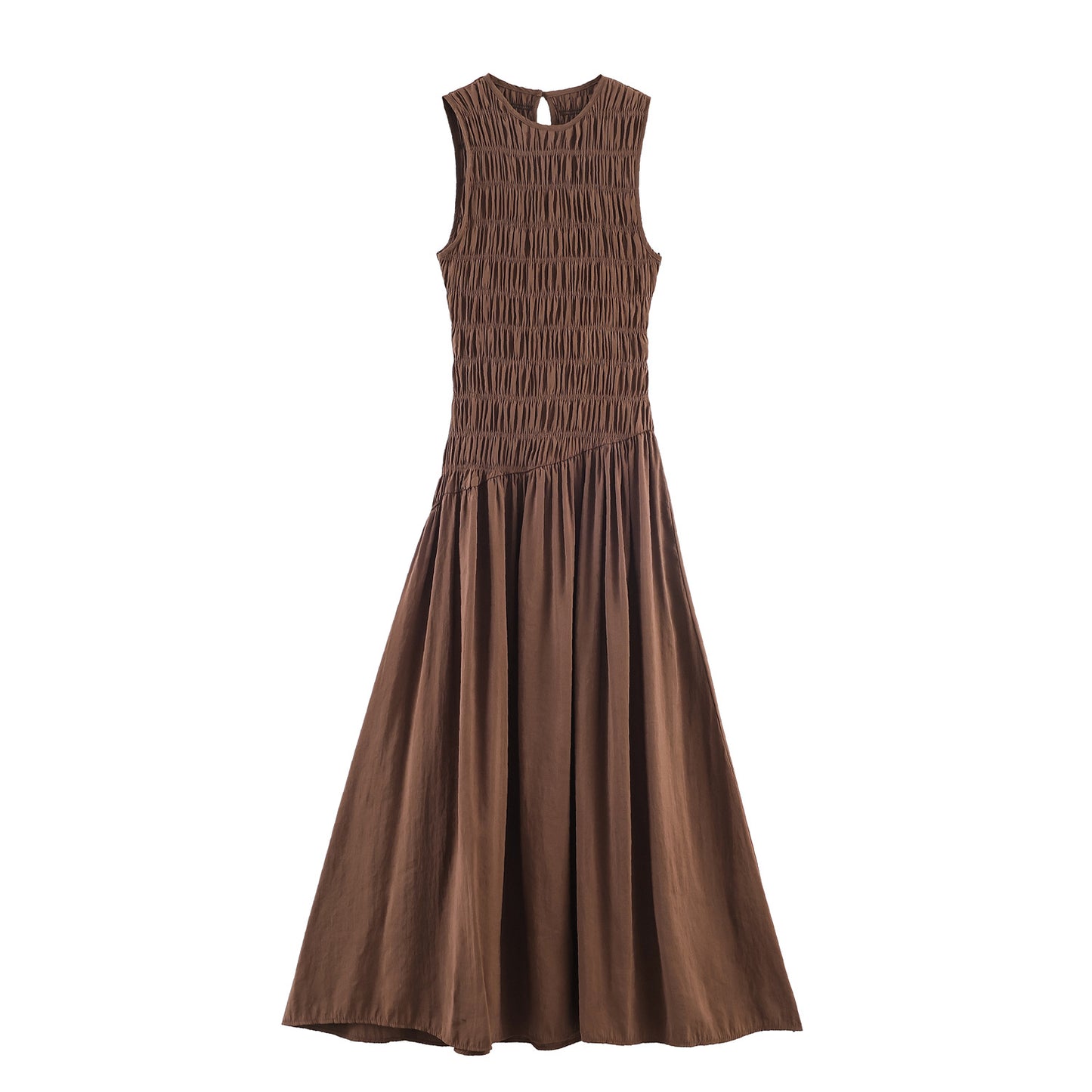smock top sleevless midi dress