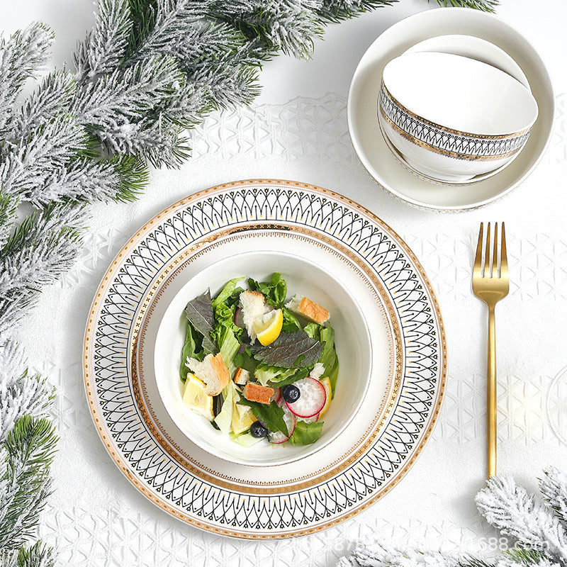 Ceramic tableware, plates, bowls