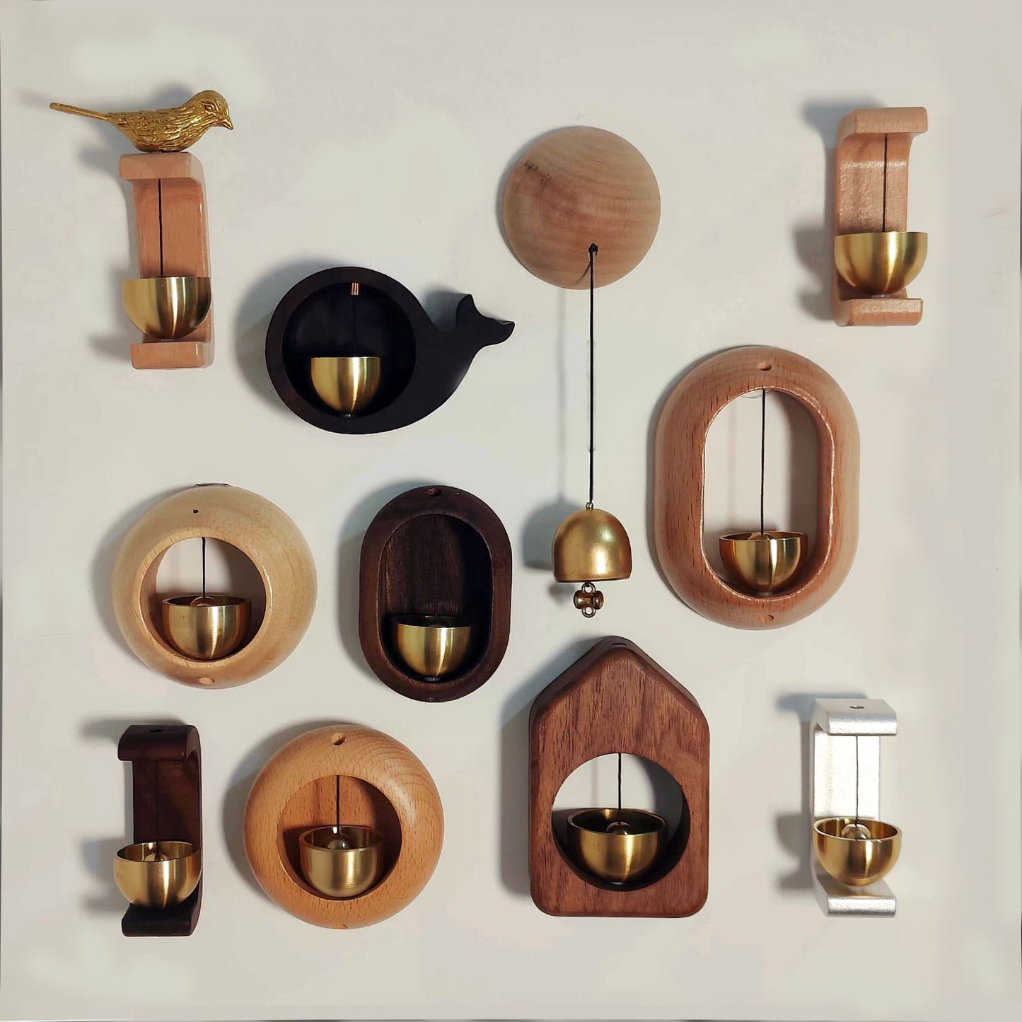 Suction doorbell wind chime