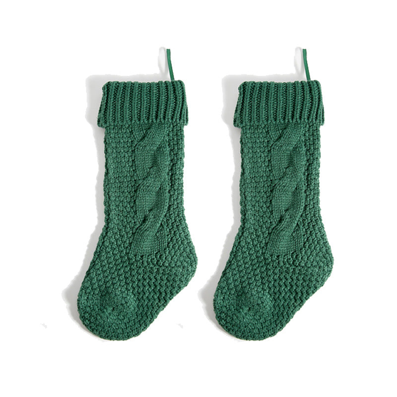 Large 46CM knitted wool hanging Christmas stockings