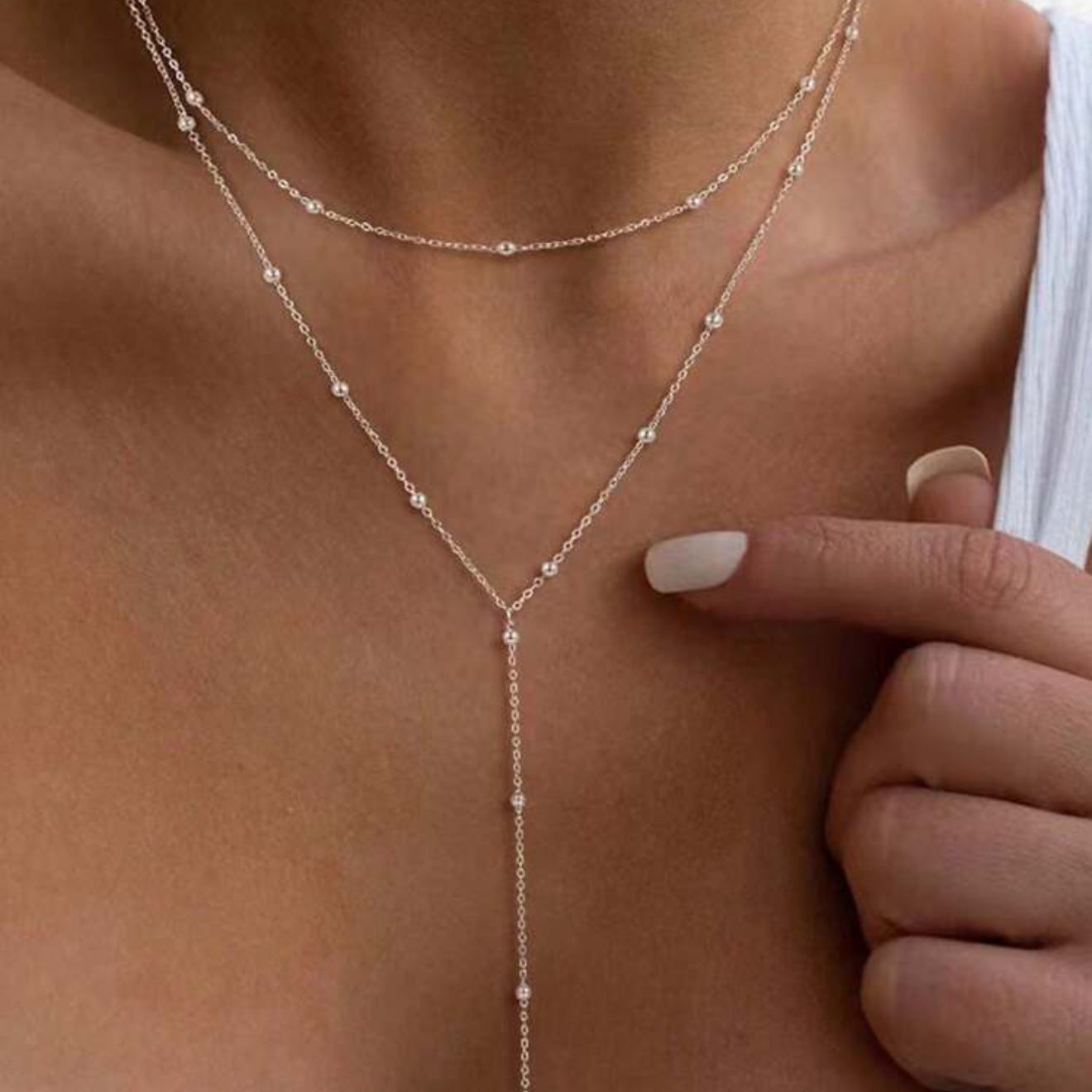 multi-layered and stackable long pendant